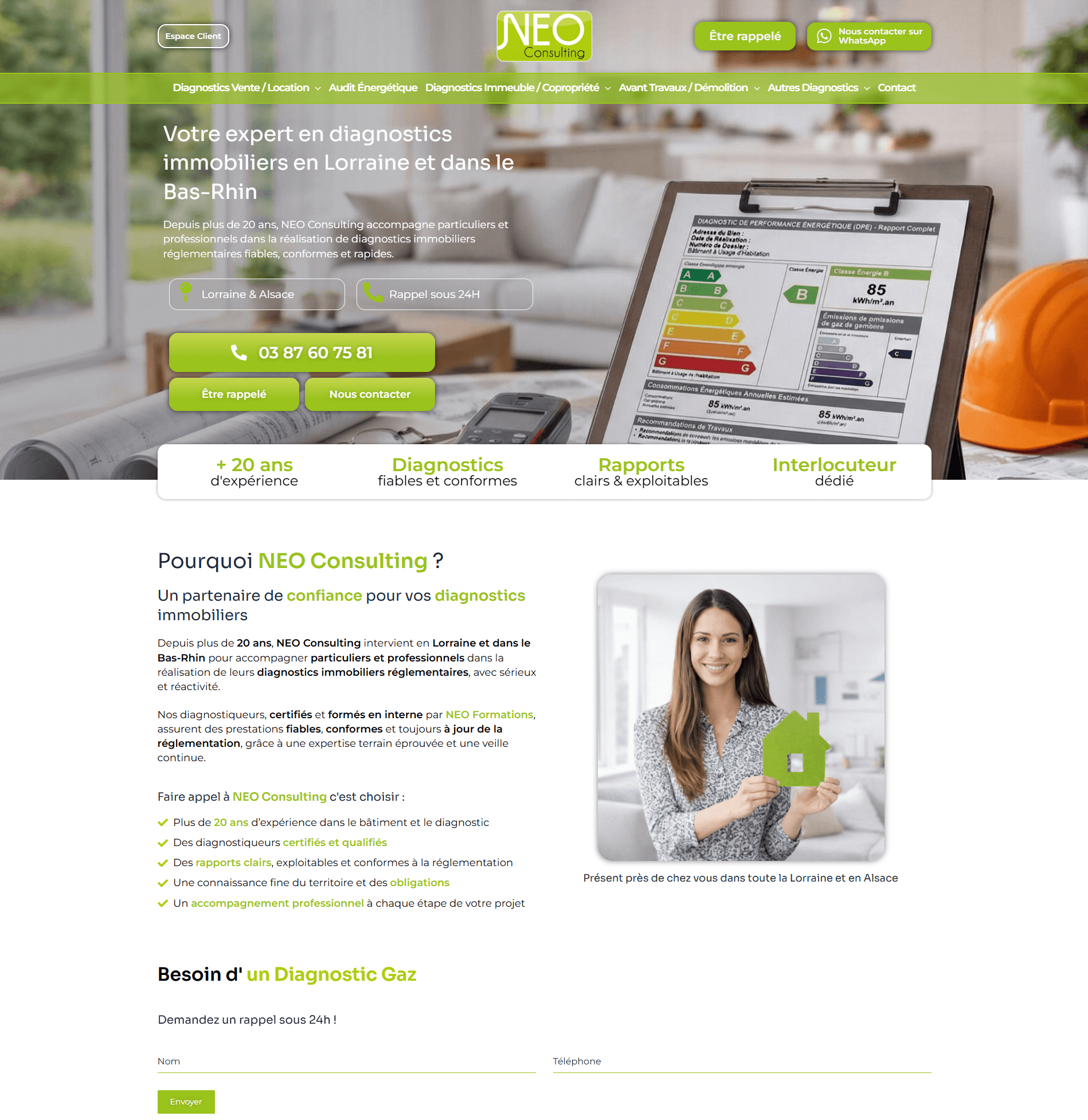 Application corporate B2B Neo Consulting